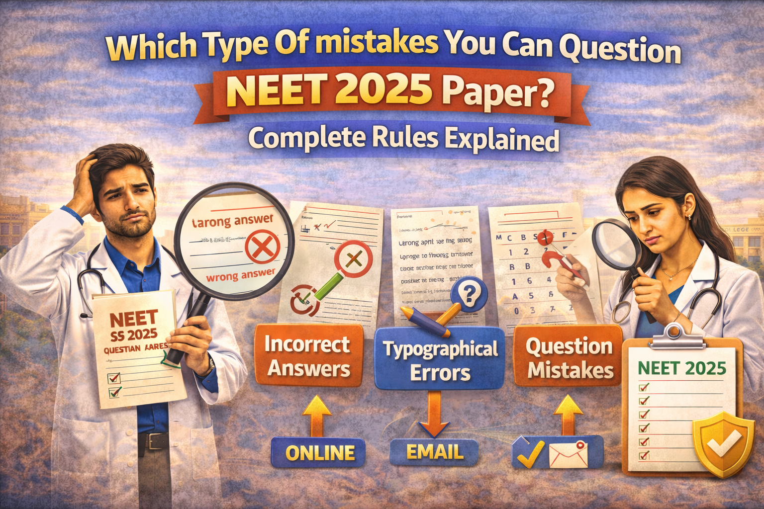 Which Type Of mistakes You Can Question In NEET  2025 Paper? Complete Rules Explained